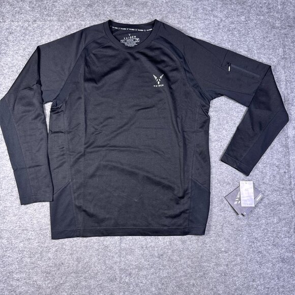 Vaiden T Shirt Mens Medium Black Performance Athleisure Tactical Tech - Picture 1 of 14